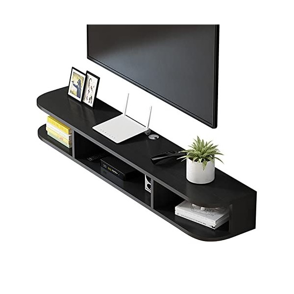 Meuble TV Flottant Étagère TV Murale Centre De Divertissement, Composant De Meuble TV Flottant pour Boîte De Câble De Console
