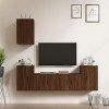 Ensemble de Meubles TV 5 pcs Chêne Marron Bois dingénierie - Banc TV, Meuble TV Suspendu, Convient pour Salon ou Chambre