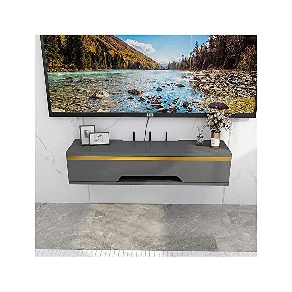 StrOux Meuble TV Flottant Meuble Meuble TV Unités murales TV pour Salon Meuble TV Meuble Mural Console TV Unité de Divertisse