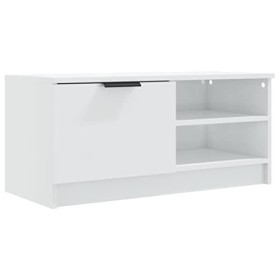 VEEKI Meuble TV, Meuble TV Suspendu, Meuble TV Industriel, Meuble TV Bois, Meuble Chambre, Convient pour Salon ou Chambre, Bl