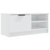 VEEKI Meuble TV, Meuble TV Suspendu, Meuble TV Industriel, Meuble TV Bois, Meuble Chambre, Convient pour Salon ou Chambre, Bl