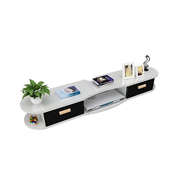 Générique Meuble TV Flottant, Meuble TV Suspendu, Unité de Divertissement Murale Salon Et Chambre Armoire Étroite/B/120Cm/E/1