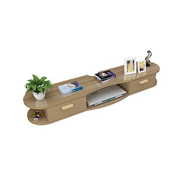 Générique Meuble TV Flottant, Meuble TV Suspendu, Unité de Divertissement Murale Salon Et Chambre Armoire Étroite/B/120Cm/E/1