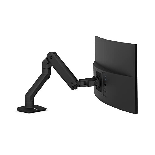 Ergotron HX Desk Monitor Arm - Kit de montage bras articulé, pince de fixation, support à œillets, pivot, matériel de montag