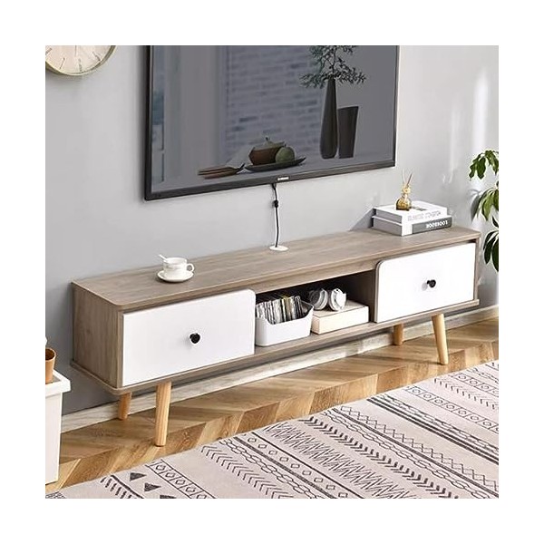KOWJIFH Meuble TV pour téléviseurs, Meuble TV avec Espace de Rangement, Meuble TV Mural, étagère TV Flottante, étagère Murale