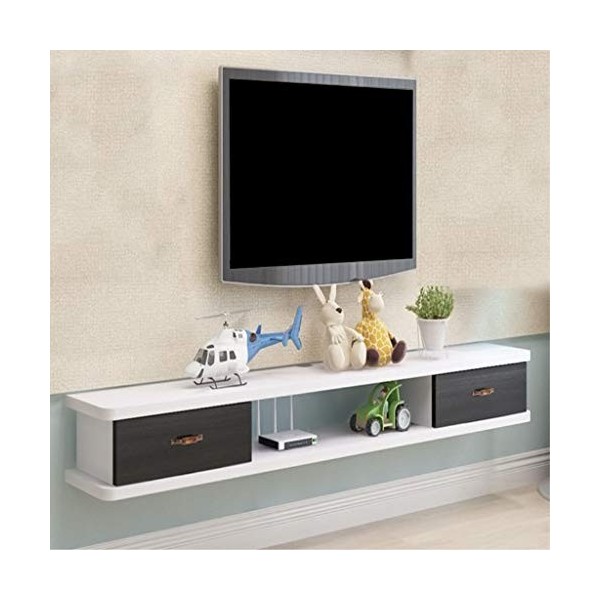 Flottant Audio/Vidéo TV Stand Montage Mural Meuble TV Media Console TV étagère Murale Media Console Murale Fond étagère de Ra