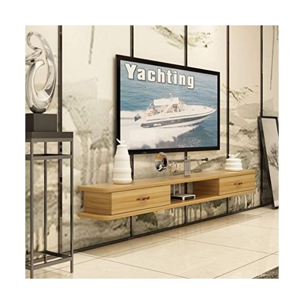 Flottant Audio/Vidéo TV Stand Montage Mural Meuble TV Media Console TV étagère Murale Media Console Murale Fond étagère de Ra