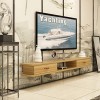 Flottant Audio/Vidéo TV Stand Montage Mural Meuble TV Media Console TV étagère Murale Media Console Murale Fond étagère de Ra