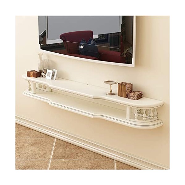 GLHalfM Meuble TV Flottant Meuble TV Suspendu Meuble TV Mural Meuble TV Suspendu Divertissement Media Center Console de Stock