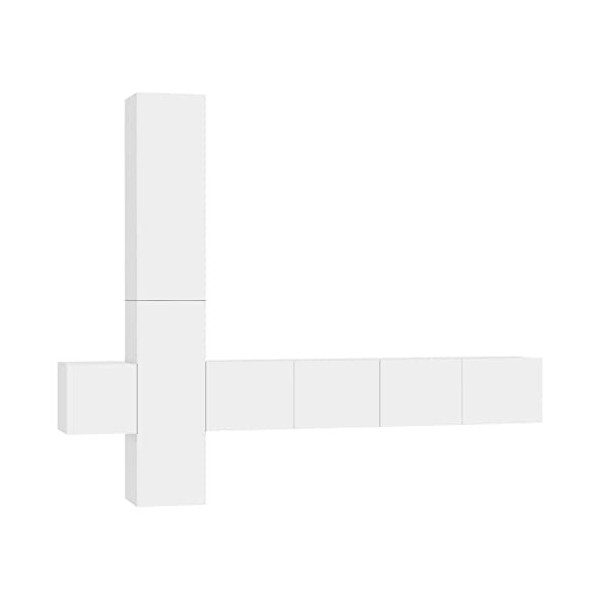 VEEKI Meuble TV, Meuble TV Suspendu, Meuble, Meuble TV avec Rangement,Meuble Industriel, Convient pour Salon ou Chambre, Ense