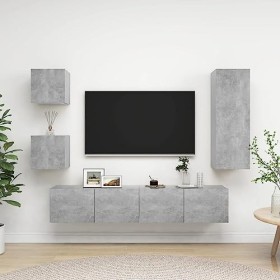 VEEKI Meuble TV, Meuble TV Suspendu, Meuble, Meuble TV avec Rangement，Meuble Industriel, Convient pour Salon ou Chambre, Ense