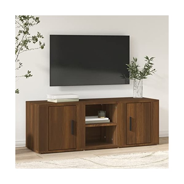 VEEKI Meuble TV, Meuble TV Suspendu, Meuble TV Industriel, Meuble TV Bois, Meuble Chambre, Convient pour Salon ou Chambre, Ch