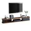 Meuble TV Mural Meuble TV Flottant Mural, Console multimédia, étagère de Rangement pour Divertissement, Meuble TV Mural avec 