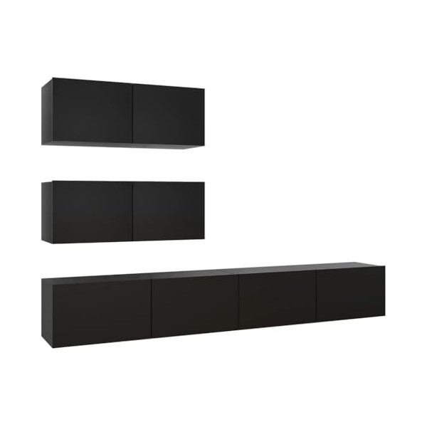 Meuble TV,Étagère TV Flottante, Support de Télévision Flottant Fixé au Mur Centre de Console Multimédia de Divertissement Gra