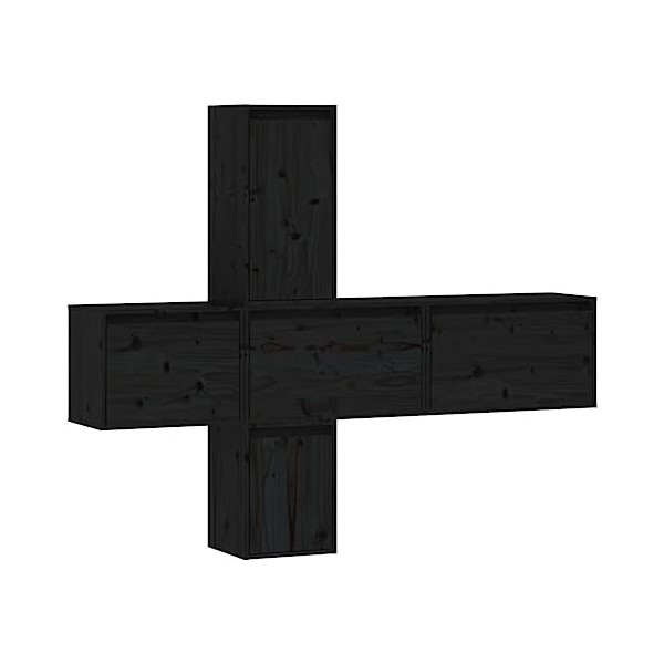 VEEKI Meuble TV, Meuble TV Suspendu, Meuble TV Industriel, Meuble TV Bois, Meuble Chambre, Convient pour Salon ou Chambre, Me