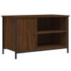 JUNZAI Meuble TV Chêne Marron 80x40x50 cm Bois dingénierie,Meuble TV Longueur,Meuble Bas Salon,Meubles De Salon TV