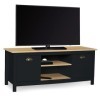 IDMarket - Meuble TV ISIS Bois et Noir 113 cm