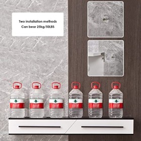 StrOux Meuble TV Flottant Meuble TV Mural Meuble TV Flottant, étagère de Rangement pour décodeur multimédia, Meuble TV Mural 