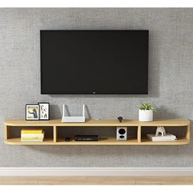 Kamnik Étagère TV Flottante Étagère TV Murale, Composant darmoire de Centre de Divertissement Meuble TV Flottant, pour unité