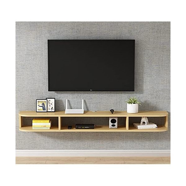 Kamnik Étagère TV Flottante Étagère TV Murale, Composant darmoire de Centre de Divertissement Meuble TV Flottant, pour unité