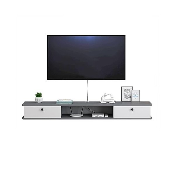 WhYaTT Armoire de rangement multimédia, protège et organise les collections de musique, de films et de jeux vidéo, sous la té