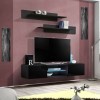 Paris Prix - Meuble TV Mural Design Fly III 160cm Noir