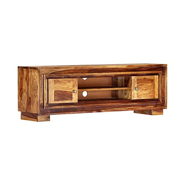 VEEKI Meuble TV, Meuble TV Suspendu, Meuble TV Industriel, Meuble TV Bois, Meuble Chambre, Convient pour Salon ou Chambre, 11