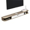 EsEntL Meuble TV Mural Meuble TV Flottant, Console multimédia Murale, étagère de Rangement multimédia pour Salon, Chambre à C