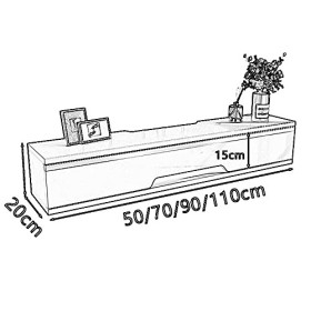 Meuble TV Meuble TV Flottant Meuble TV Meuble Mural, Meuble TV Flottant, Support de Divertissement Suspendu utilisé dans Le S