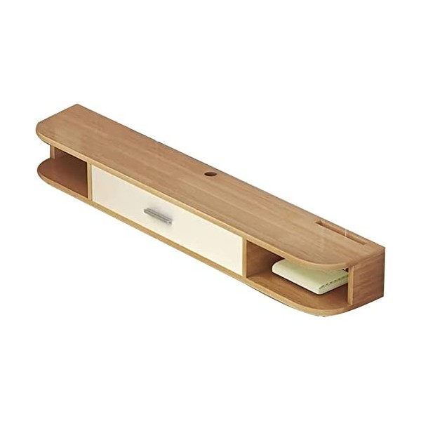 Uvency Meuble Tv Flottant Étagère de Composants Unité de Stockageo Vidéo Console Multimédia Murale Meuble Tv Flottant Avec Po