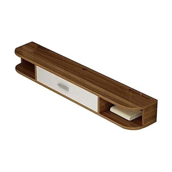 Uvency Meuble Tv Flottant Étagère de Composants Unité de Stockageo Vidéo Console Multimédia Murale Meuble Tv Flottant Avec Po