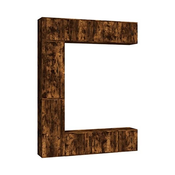 vidaXL Ensemble de Meubles TV 7 pcs Blanc Bois dingénierie