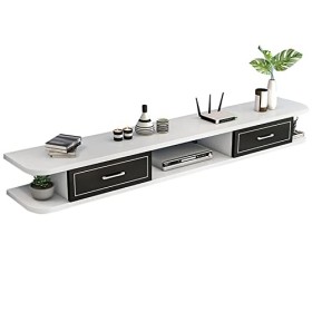 Kamnik Meuble TV Flottant Meuble TV Mural Étagère TV Centre de Divertissement Unité de Rangement Audio, Étagère TV Flottant p