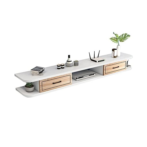 Kamnik Meuble TV Flottant Meuble TV Mural Étagère TV Centre de Divertissement Unité de Rangement Audio, Étagère TV Flottant p