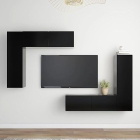 VEEKI Meuble TV, Meuble TV Suspendu, Meuble, Meuble TV avec Rangement，Meuble Industriel, Convient pour Salon ou Chambre, Ense