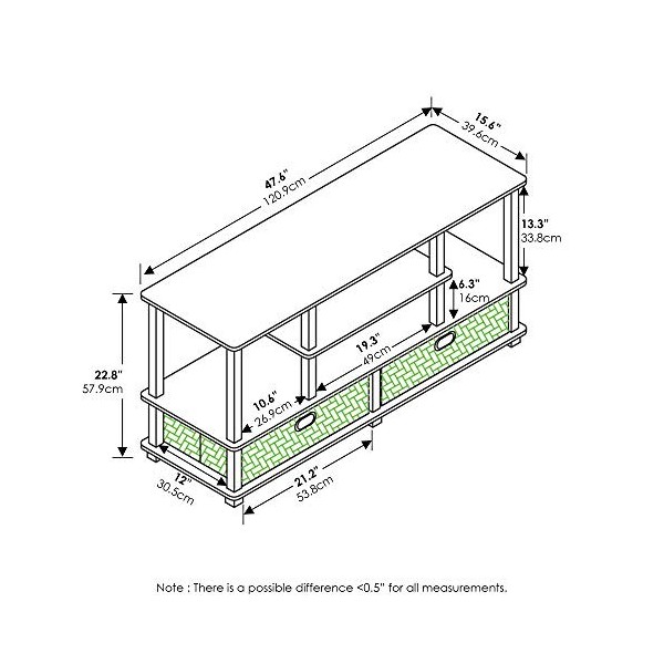 Furinno Meuble TV, Taille Unique