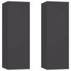 Meubles-TV Meuble TV 2 pièces Gris 30,5 x 30 x 90 cm Bois dingénierie