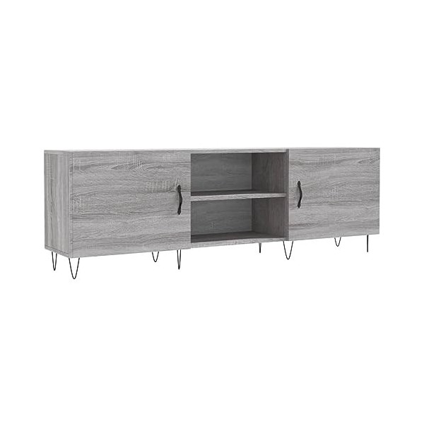 Meuble TV Sonoma Gris 150 x 30 x 50 cm Bois dingénierie