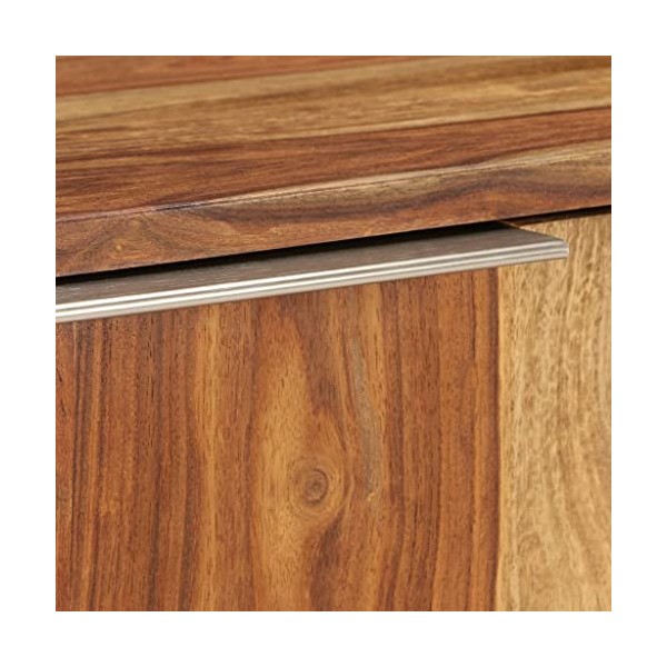 Meuble TV avec 2 Portes | Style Industriel | Rangement matériel télé Audio Video Gaming | 118x30x40cm Marron