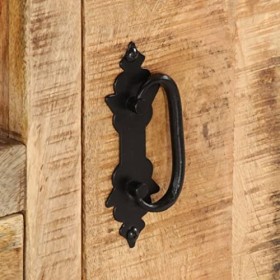 Meuble TV avec 1 tiroir 2 Portes | Style Industriel | Rangement matériel télé Audio Video Gaming | 110x30x50cm Marron