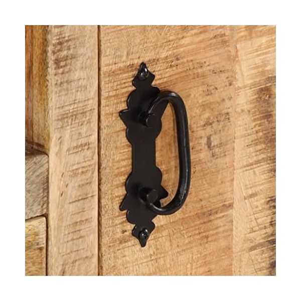 Meuble TV avec 1 tiroir 2 Portes | Style Industriel | Rangement matériel télé Audio Video Gaming | 110x30x50cm Marron