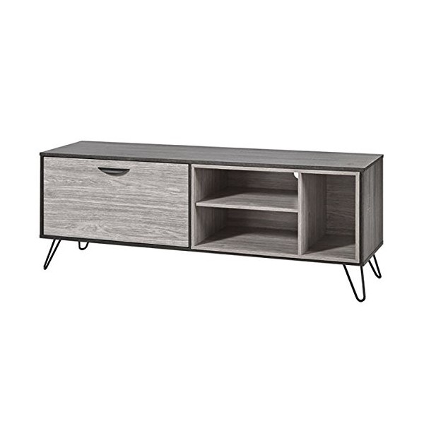 AltoBuy ASCA - Meuble TV 1 Porte 3 Niches 150cm