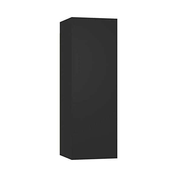 Meuble TV Murale | Style Scandinave | Rangement matériel télé Audio Video Gaming | 30,5x30x90cm Noir
