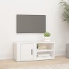 Maxspace TV Meuble, Meuble Tele, Meuble TV Chambre, Meuble TV IindustrielBlanc 80x31,5x36 cm Bois dingénierieConvient à la C