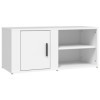 Maxspace TV Meuble, Meuble Tele, Meuble TV Chambre, Meuble TV IindustrielBlanc 80x31,5x36 cm Bois dingénierieConvient à la C