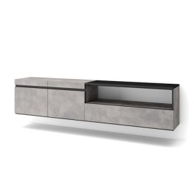 Skraut Home | Meuble TV | Banc Télé | Grand Espace de Rangement | 200x45x35cm | pour Les TV jusquà 80" | Suspendu, Mural | S