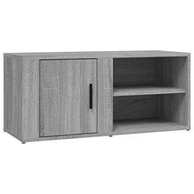 Maxspace TV Meuble, Meuble Tele, Meuble TV Chambre, Meuble TV IindustrielSonoma Gris 80x31,5x36 cm Bois dingénierieConvient 