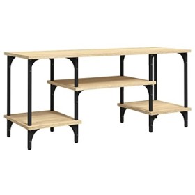 Maxspace TV Meuble, Meuble Tele, Meuble TV Chambre, Meuble TV Iindustrielchêne Sonoma 102x35x45,5 cm Bois dingénierieConvien