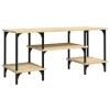 Maxspace TV Meuble, Meuble Tele, Meuble TV Chambre, Meuble TV Iindustrielchêne Sonoma 102x35x45,5 cm Bois dingénierieConvien