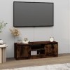 VEEKI Meuble TV, Meuble TV Suspendu, Meuble, Meuble TV avec Rangement，Meuble Industriel, Convient pour Salon ou Chambre, avec